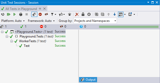 Resharper Unit Test Session